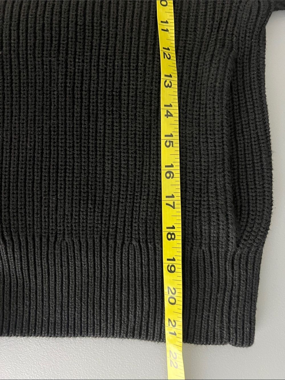 New Everlane THE FULL-ZIP SWEATER IN EVERYDAY COTTON Black Size L - Picture 11 of 13